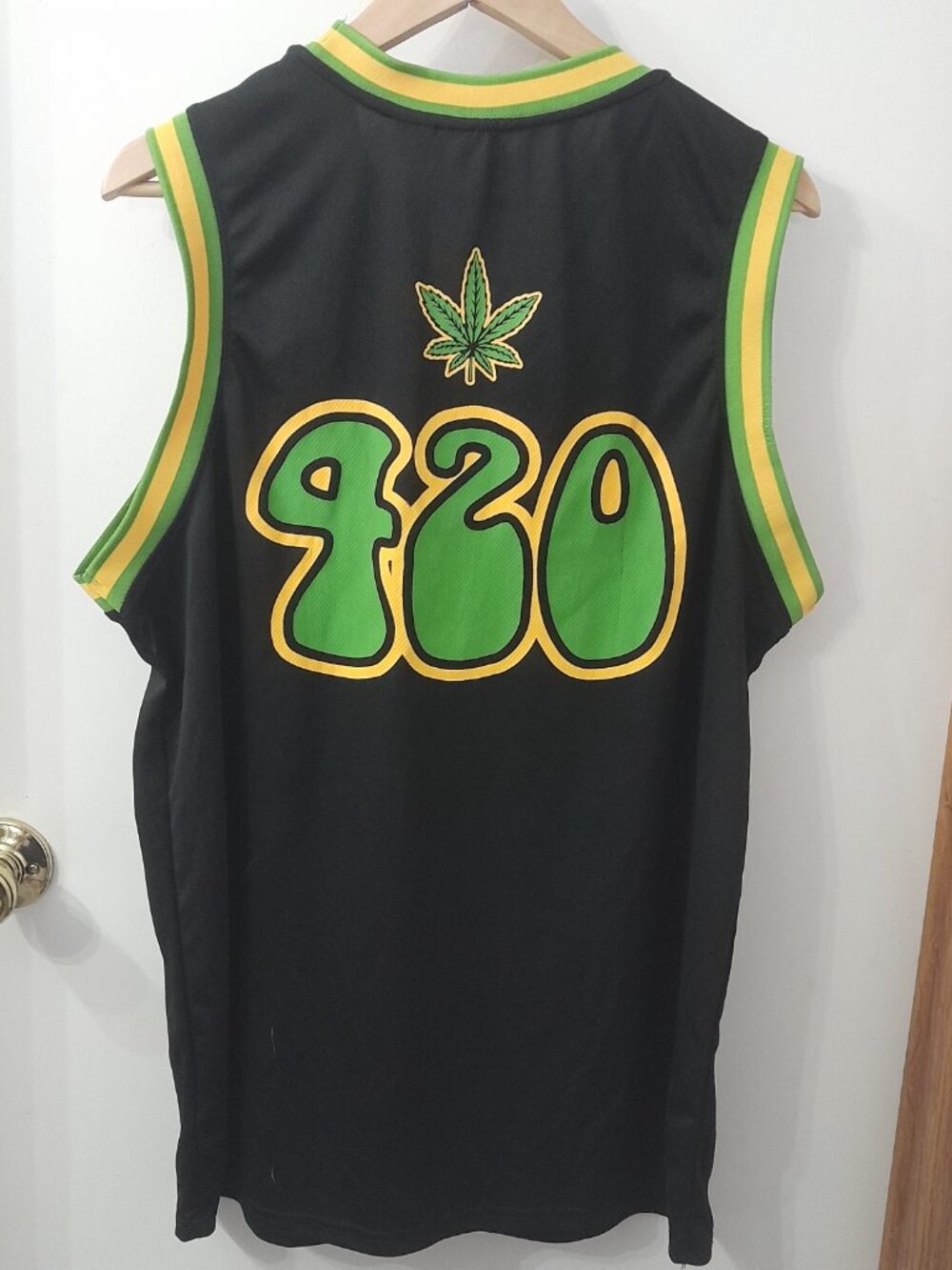 Cheech & Chong Basketball-Style Jersey 420 This is How I Roll Black Size L - Picture 5 of 5
